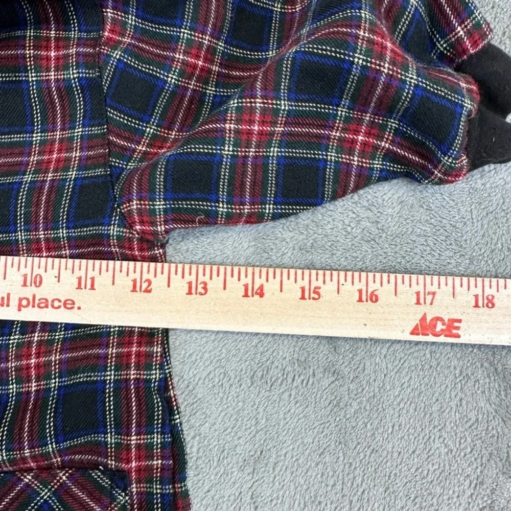 The Childrens Place Baby Boys Plaid Long Sleeve Romper Red Blue 12 Months